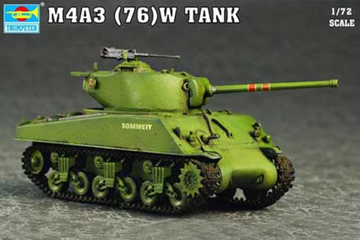 Trumpeter 07226 M4A3 76(W) Tank 1/72