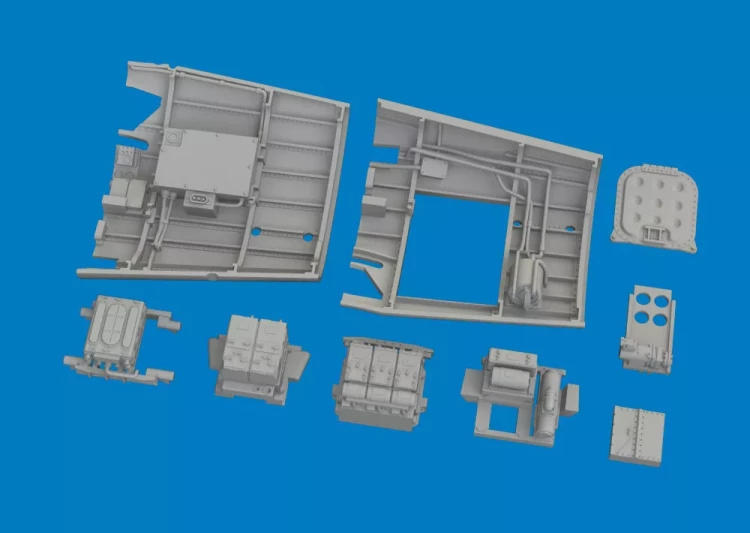 Eduard 6481191 BRASSIN P-40K radio compartment (EDU) 1/48