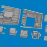 Eduard 6481191 BRASSIN P-40K radio compartment (EDU) 1/48