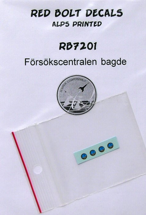 Maestro Models MMCRB7201 1/72 Forsokscentralen badge (Alps printed decals)