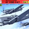 Az Model 77007 Bf 109E-3/4/7 JOY PACK (3-in-1, w/ stencils) 1/72