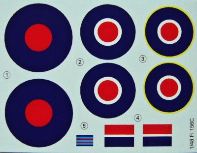 LF Model C4804 Decals for Fi-156 Storch RAF 1/48