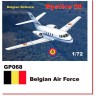 Mach 2 MACHGP068 Dassault-Mystere Falcon 20 Decals Belgian Air Force 1/72
