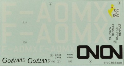 LF Model C72204 Decals Caudron C.448 Goeland over France (RS) 1/72