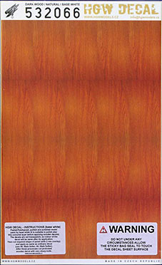 HGW 532066 Decal Dark Wood/Natural (base white) BIG 1/32
