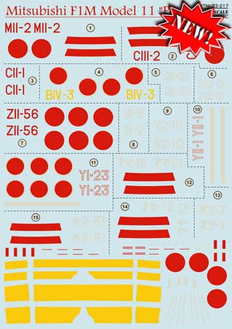 Print Scale 72-217 Mitsubishi F1M Model 11"Pete" 1/72