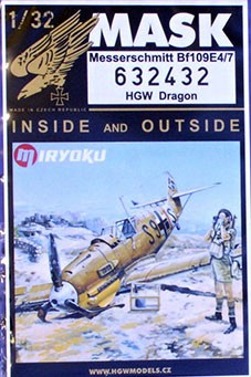 HGW 632432 Mask Bf 109E-4/7 (DRAG) 1/32