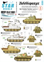 Star Decals 35-C1061 Befehlspanzer # 5. Bef.Pz.Kpfw. Panther Ausf.D and A 1/35