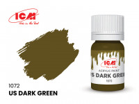 ICM C1072 Американский темно-зеленый(US Dark Green), краска акрил, 12 мл