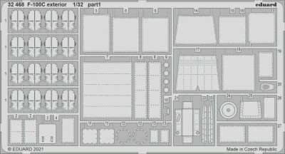 Eduard 32468 SET F-100C exterior (TRUMP) 1/32