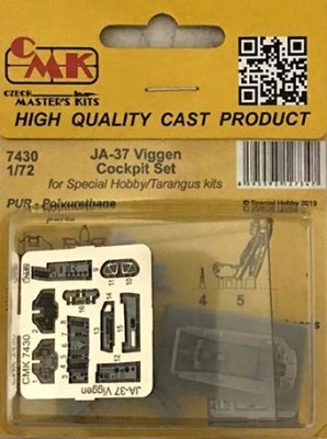 CMK 7430 JA-37 Viggen Cockpit Set (SP.HOBBY) 1/72