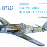 Quinta studio QD32061 FW 190D-9 (для модели Hasegawa) 3D Декаль интерьера кабины 1/32