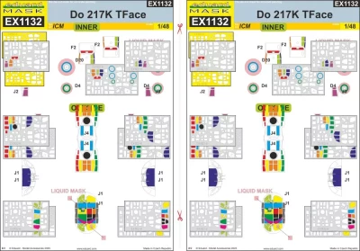 Eduard EX1132 Mask Do 217K TFace (ICM) 1/48