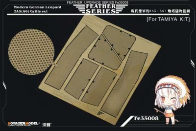 Voyager Model FE35008 Modern German Leopard 2A5(A6) Grills set TAMIYA 1/35