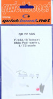 QuickBoost QB72565 F-14A/B Tomcat chin pod -early v. (HAS) 1/72