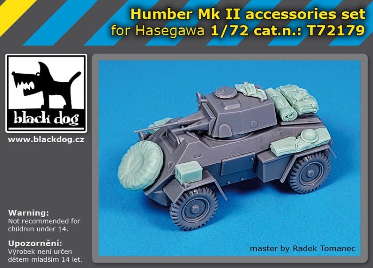 Black Dog T72179 Humber Mk.II accessories set (designed to be used with Hasegawa kits) 1/72