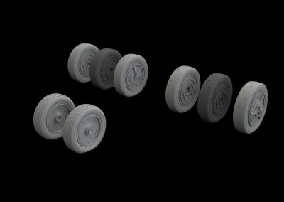 Eduard 648740 BRASSIN SR-71A wheels (REV) 1/48