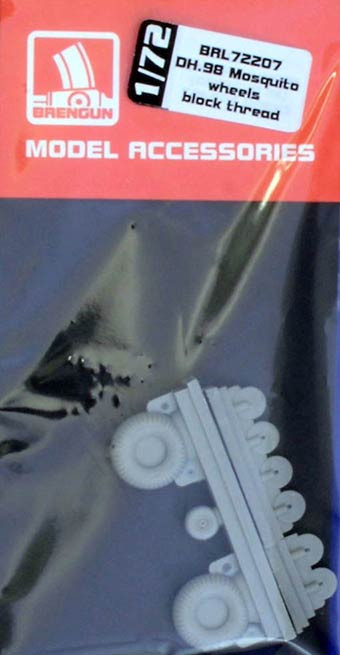 Brengun BRL72207 DH 98 Mosquito wheels (block thread) 1/72