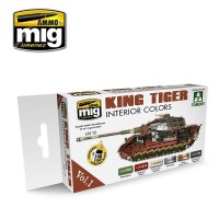 Ammo Mig 7165 Набор красок для Королевского Тигра интерьер