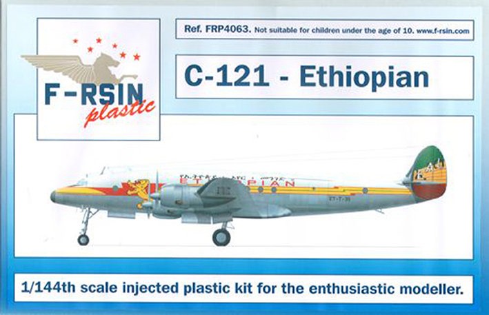 F-rsin Plastic FRP4063 Lockheed L-049/L-749 Constellation - Ethiopian - silk-screened/laser decals 1/144