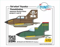 Planet Model PLT281 Tai-atari Yuyoku Funshindan Jap.Rocket Plane 1/72