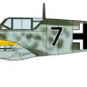 Hasegawa 09980 Самолет MESSERSCHMITT Bf109F-4 TROP/R1 w/GUN PACK (HASEGAWA) 1/48