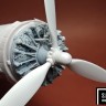 Sbs Model 48090 B-17 F/G early Engine&Nacelle Cowlings (HKM) 1/48
