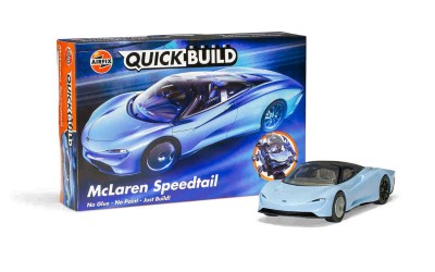 Airfix J6052 McLaren Speedtail QUICK BUILD No Glue! - No paint! - Just BUILD!