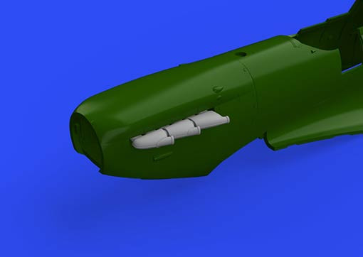 Eduard 648580 BRASSIN 1/48 Spitfire Mk.I exhaust stacks (EDU)