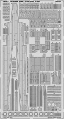 Eduard 53081 1/200 Фототравление для Bismarck part 2 - front area