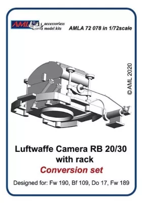 AML AMLA72078 Luftwaffe Camera RB 20/30 w/ rack 1/72
