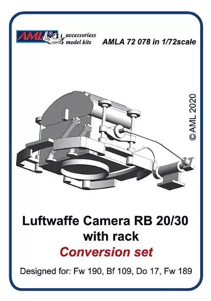 AML AMLA72078 Luftwaffe Camera RB 20/30 w/ rack 1/72