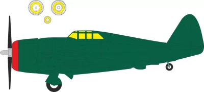 Eduard EX1143 Mask P-47D Razorback (MINA) 1/48