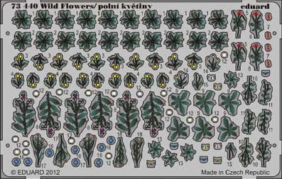 Eduard 73440 1/72 Фототравление для Wild Flowers,Butterfly/polni kvetiny, motyli