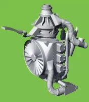 Lf Model 3D4812 Piston engine O-335 (3D-Printed) 1/48