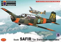 Kovozavody Prostejov 72523 SAAB Safir 'In Swedish services' (4x camo) 1/72