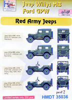 Hm Decals HMDT35036 1/35 Decals Jeep Willys MB/Ford GPW Red Army 2