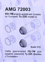 Amigo Models AMG 72003 RD-7M engine for Tu-22K (TRUMP) 1/72