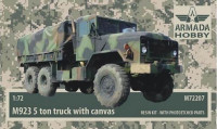 Armada Hobby M72207 M923 5ton truck with canvas (resin kit w/ PE) 1/72