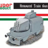 Hunor Product 72202 Armoured Train Gun Wagon (resin kit) 1/72