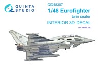 Quinta studio QD48307 Eurofighter двухместный (Revell) 3D Декаль интерьера кабины 1/48
