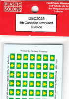 Plastic Soldier DEC2025 Decal Set 4th Canadian Armoured Division (1:72)